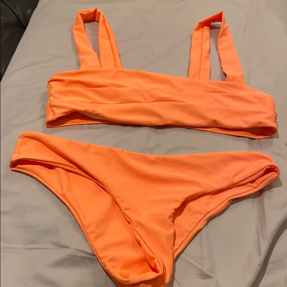 Neon orange bikini size L